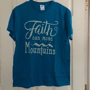 Faith can move mountains tee